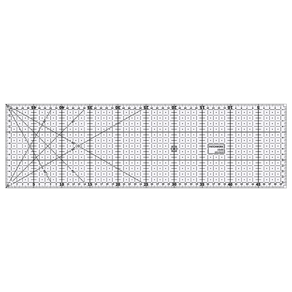 Regua Patchwork Scrapbook 15x50 cm FLEXIVEL  para Corte Modelagem Costura Marcenaria Projetista em Oferta na Shopee
