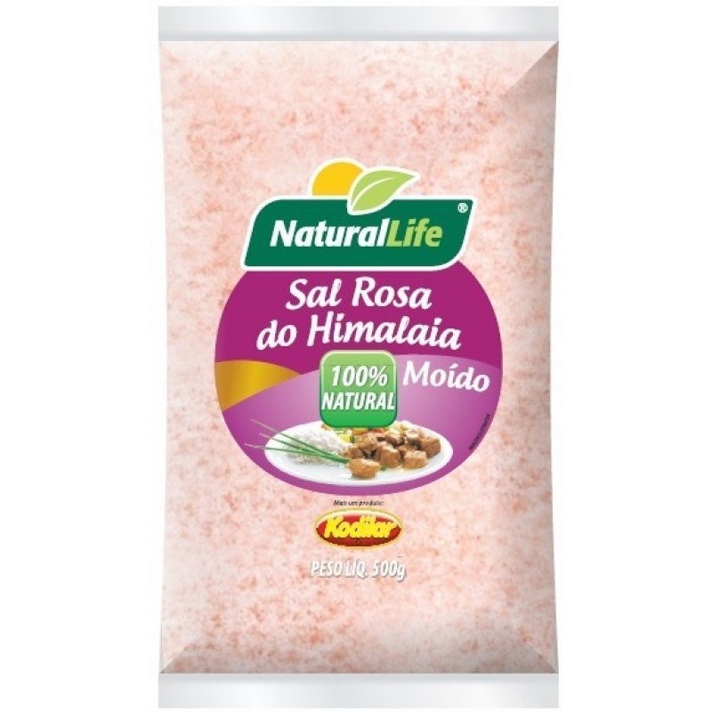 Sal Rosa do Himalaia Moído 500g Natural Life - Kodilar em Oferta na Shopee