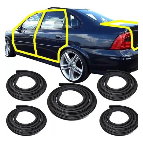 Kit Borrachas Das 4 Portas E Porta Malas Vectra 97 A 2005