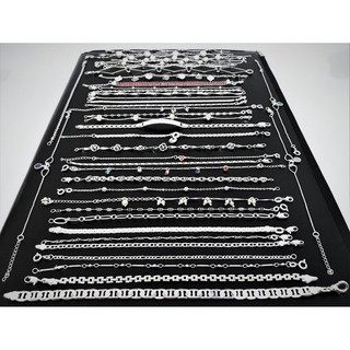Kit 8 Pulseiras Folheadas a Prata Semi Joias - mix de pulseiras