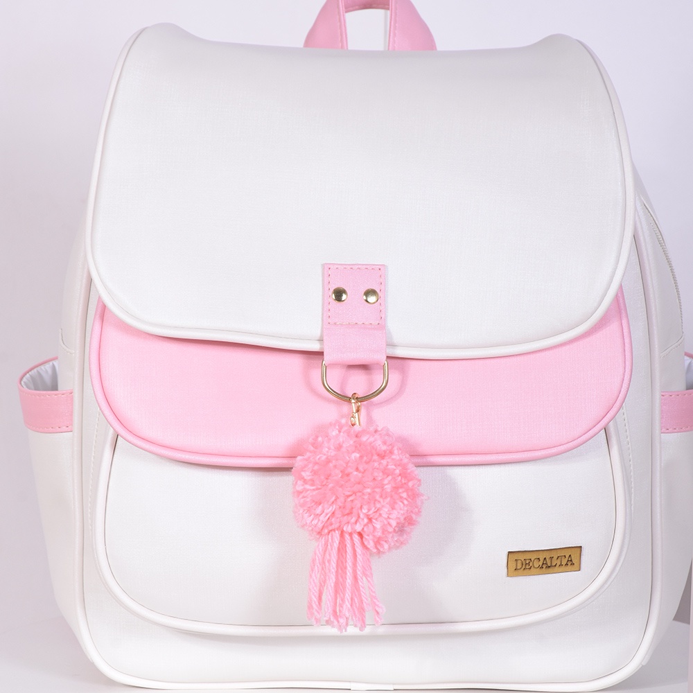Mochila Maternidade Roma Off/Rosa - 01 Peça