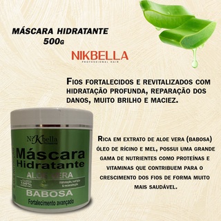 Hidratação de Babosa 500g- S.O.S Nutrição de Babosa - Hidratação completa meio quilo