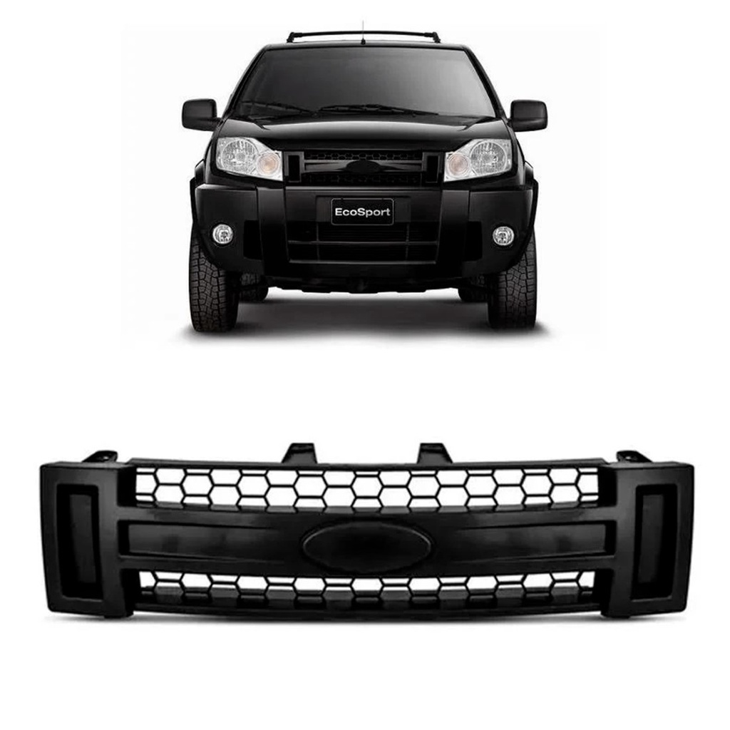 Grade Radiador Ecosport 2008 2009 2010 2011 2012 Preto Liso em Oferta na Shopee