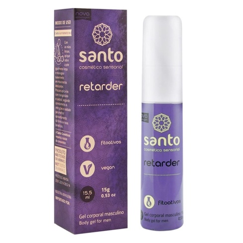 Gel Retardante Masculino - Santo Funcionais Retarder - 15 Gramas - Health