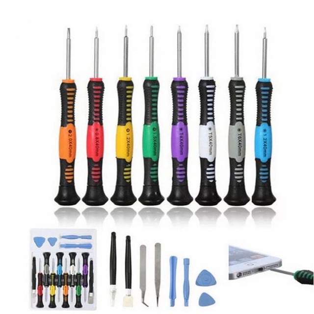 Kit Jogo Chaves Precisão 16 Peças Fenda Torx Philips Y Pinça