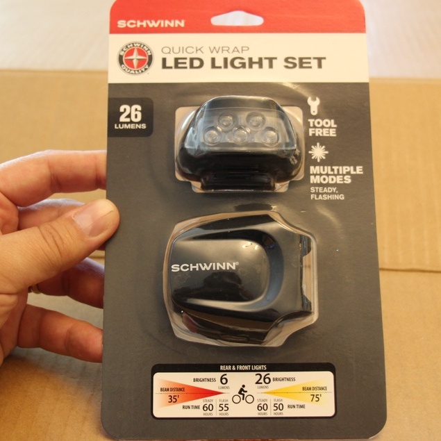 (cx 2) LED LIGHT SET SCHWINN 26 LUMIENS QUALITY THE BEST OF THE WORLD LAMPADA BICICLETA SPECIALIZER TREK LITESPEED AURUMANIA