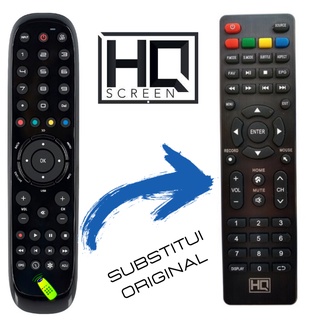 CONTROLE UNIVERSAL PARA TV HQ SMARTV + PILHAS NOVAS Controle Remoto Original Hq Hqstv55