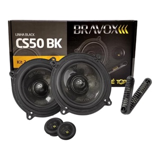 Kit 2 Vias 5  Bravox CS50BK - 130 Watts RMS em Oferta na Shopee