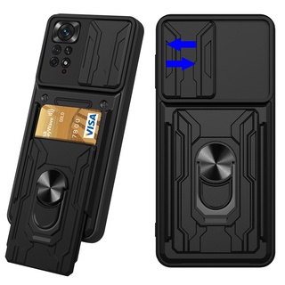 Xiaomi Redmi Nota 12 12C 13C 12S 11S 11 Pro 10 10S 10A 10C 9 9A 9S Capa Dura Da Armadura À Prova De Choque Com Proteção Câmera E Função De Crédito