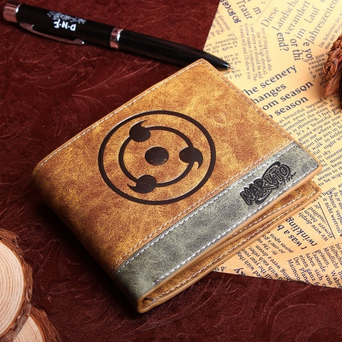 Anime Naruto Shippuden Uchiha Sasuke Sharingan Curto Carteira Itachi 