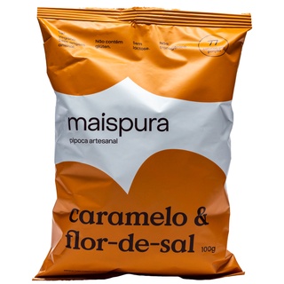 Pipoca Artesanal Sabor Caramelo & Flor De Sal 100G Mais Pura