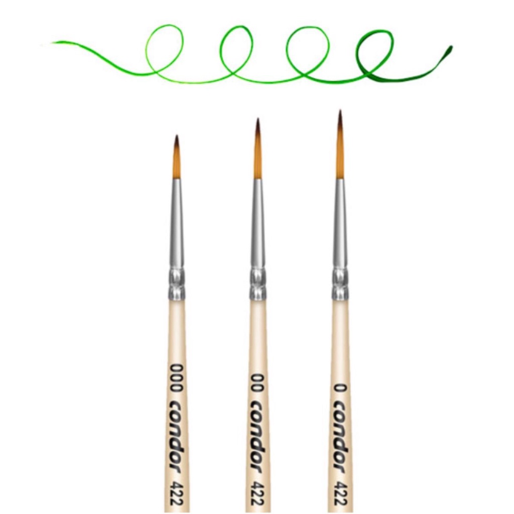 Pincel Condor Konex Liner Sintetico 422 - 000, 00 e 0