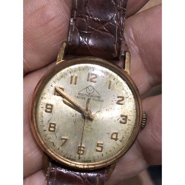 RELÓGIO ANTIGO MONDAINE ANCRE 17 RUBIS PLAQUET DE OURO 18 | Shopee Brasil