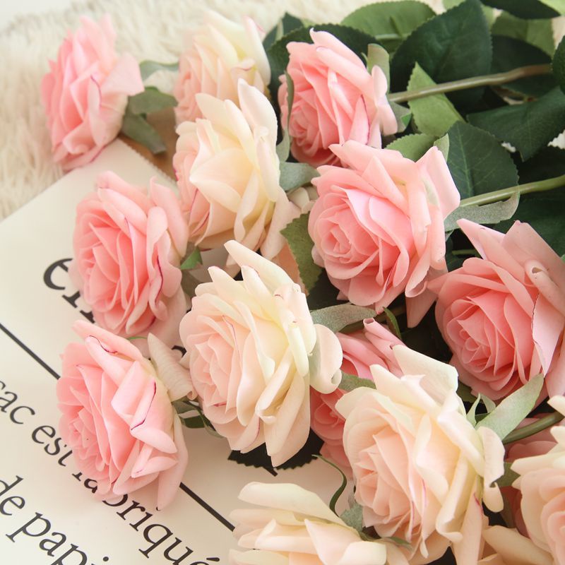 Premium Rosa Falsa Estilo Ins Toque Real Flor De Sentimento À Mão Para  Festa De Casamento Decoração De Casa 1 Peça | Shopee Brasil