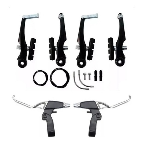 Freio V-brake Kit Bicicleta C Manete Alumínio Logan Completo - Sports & Outdoors