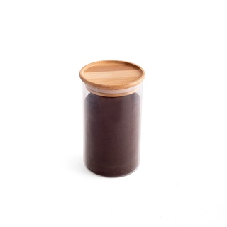 Pote De Vidro Mantimentos Empilhável Com Tampa De Bambu 600ml - Oikos