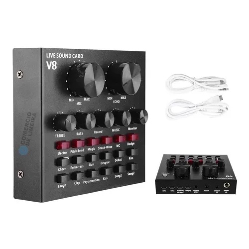 Smart Conjunto Interface V8 Mesa De Som Podcast E Lives