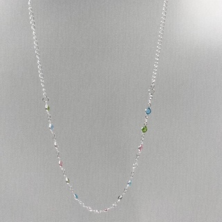 Colar Choker feminina folheado banhada a prata 925