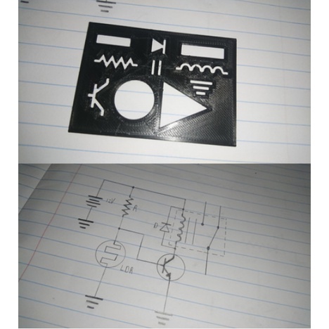 3pcs Esquemática para desenhos de eletrônica