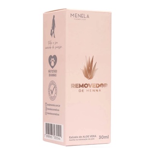 Removedor de henna Menela 30ml sobrancelhas
