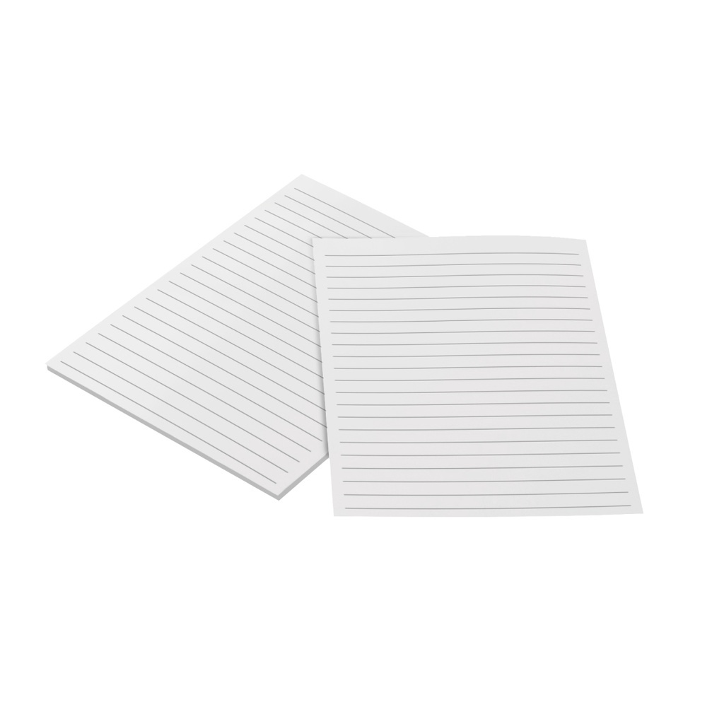 100 folhas A5 Papel Sulfite 90g Pautado ideal para Miolo, Cadernos, Encadernação e Bullet Journal