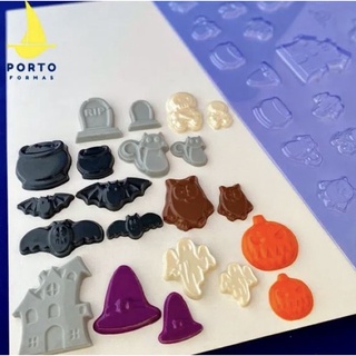 1~5 forma folha de moldagem apliques halloween 29 cavidades Porto formas cod p879// em Oferta na Shopee