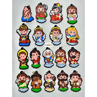10 Chaveiros Emborrachados Coleção Mini Santinhos