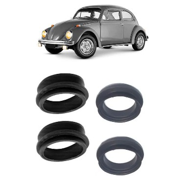 kit 4 Anel Retentor Do Braço De Suspensao Diant Fusca 1500 1600 bras Vt buggy a ar