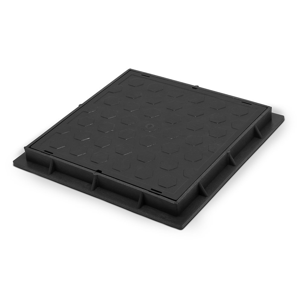 Tampa De Caixa Gordura esgoto e inspeção elétrica quadrada  De Chão 40x40