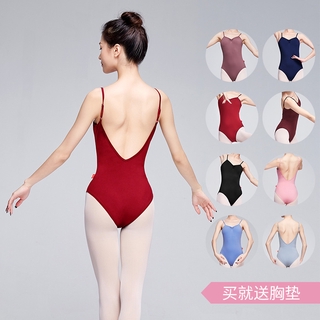 Leotards Do Bailado Para Mulheres Adulto Dança Ginástica Collant Collant Roxo Roupas Sexy V Voltar Traje De Ballet
