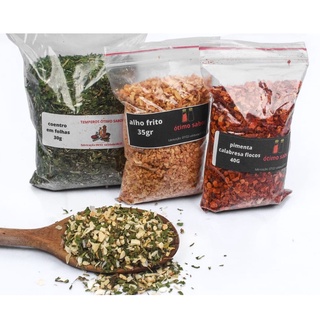 KIT 25 UNIDADES TEMPEROS E CONDIMENTOS NATURAIS SEM CONSERVANTES