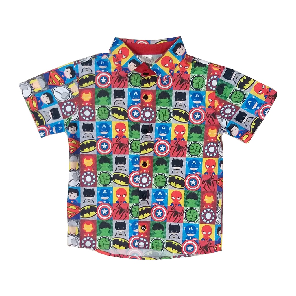 Kit Pai Mãe e Filho Heróis Gibi Infantil Festa Temática
