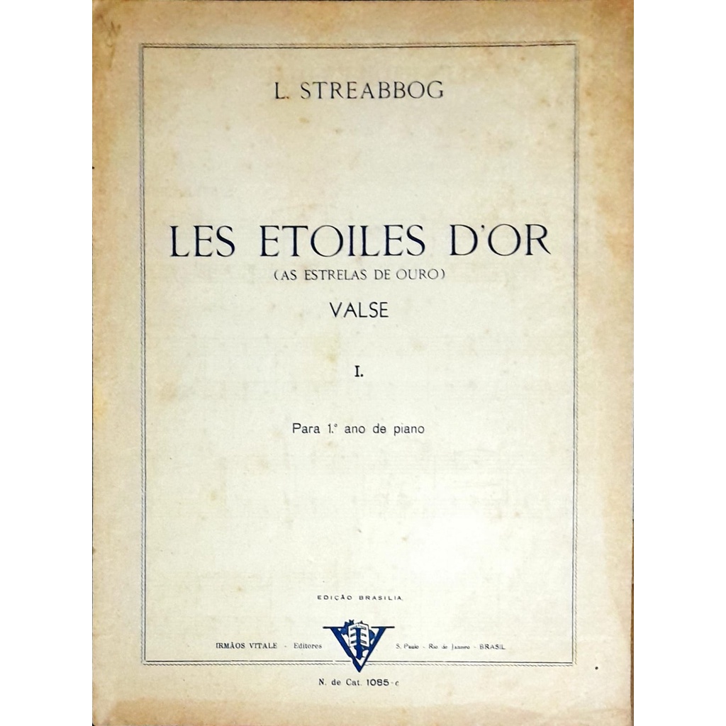 Partitura para Piano les Stoiles Dor - L. Streabbog
