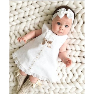 vestido branco curto infantil