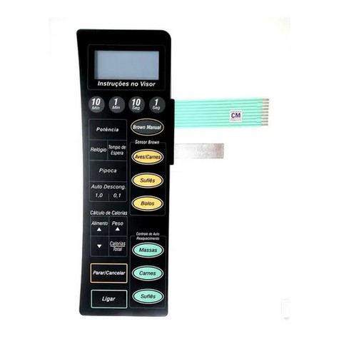 Membrana Panasonic Nn7956 , Nn 7956 Preta Curva 21.28.020