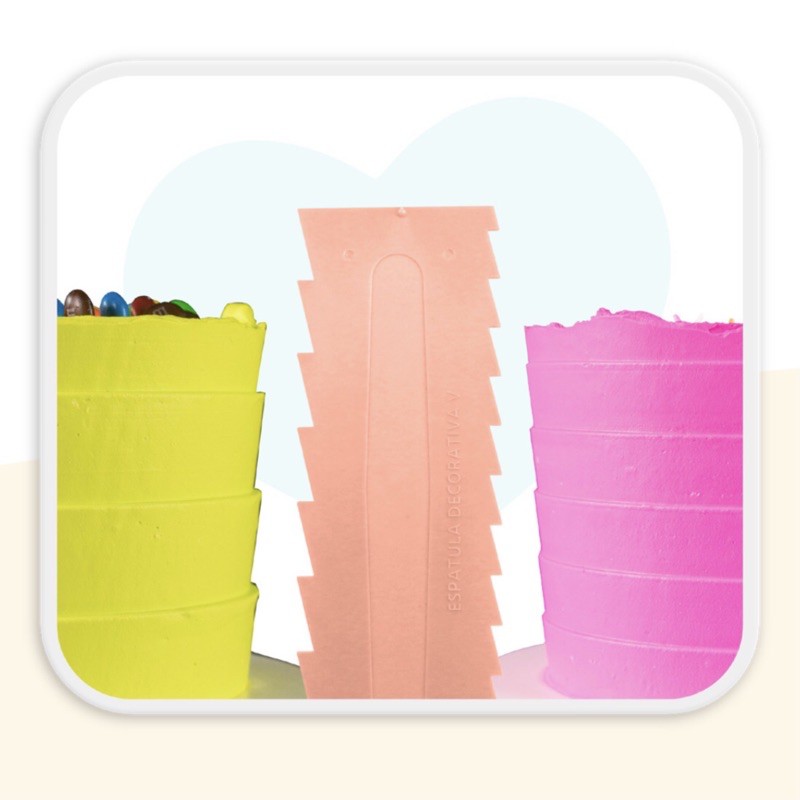 Espátula DECORATIVA N•5 ROSA LENI para bolo e confeitaria bluestar 23 cm dupla confeitaria em Oferta na Shopee