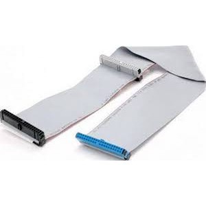 1x Cabo De Dados Duplo Ide Pata 40cm 80 Vias Flat Foxconn = para dois dispositivos desktop pc = modelo duplo