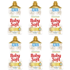 Kit 6 Amaciantes Concentrados Baby Soft Pureza e Delicadeza 1,5L