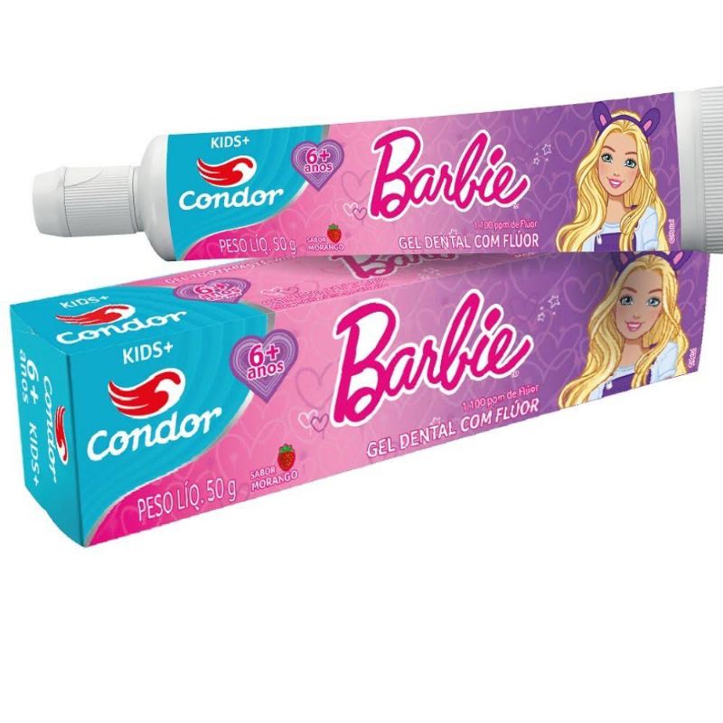 Gel Dental Barbie Pasta De Dente Infantil Shopee Brasil