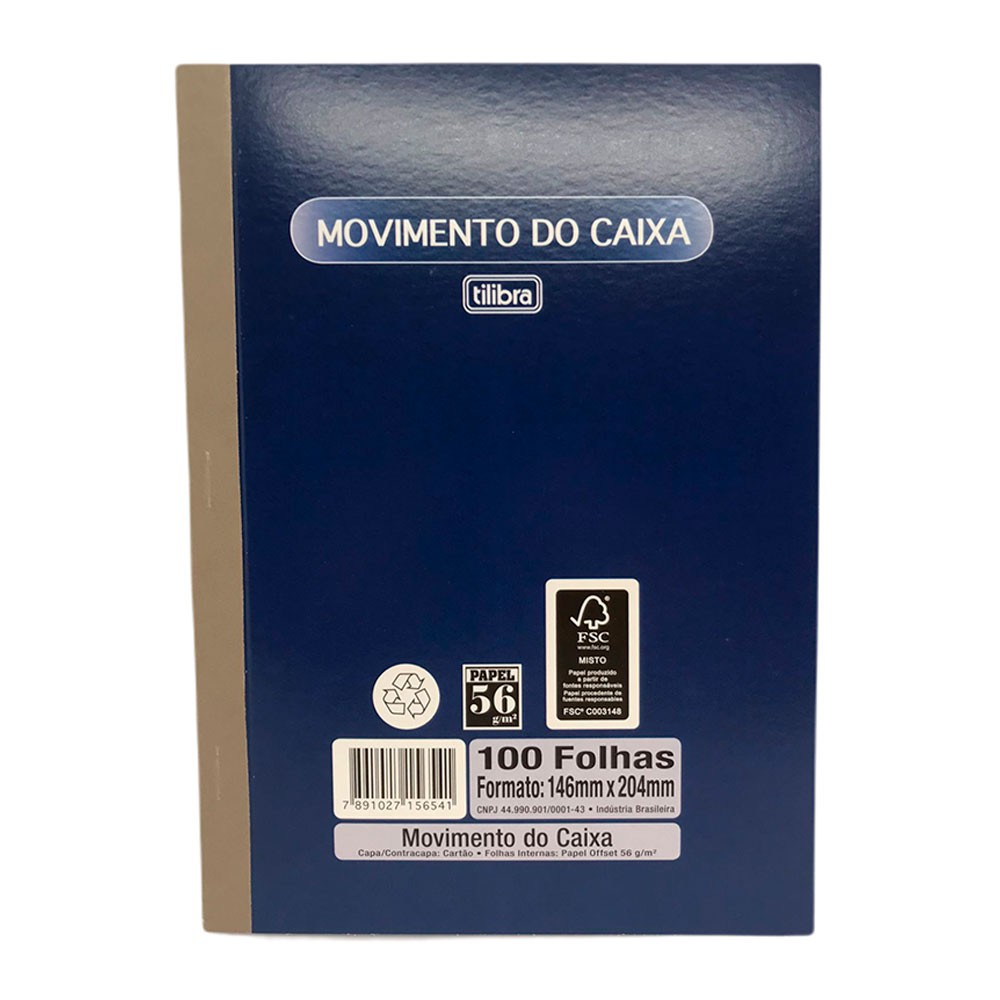 Livro Movimento Do Caixa 118 Pequeno 100 Folhas Capa Mole Gramatura 56g Tilibra Shopee Brasil 4046