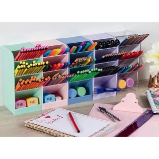 Organizador Diagonal Porta Caneta Multiuso Mesa Escritório - Maquiagem Pincéis Gravata em Oferta na Shopee