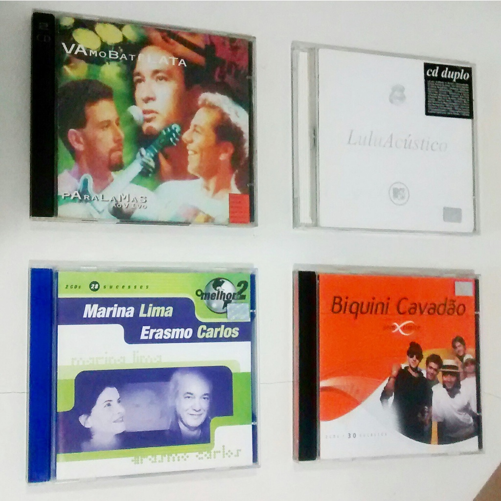 4 CDs Duplos - Paralamas do Sucesso - Lulu Santos - Acústico MTV - Erasmo Carlos / Marina - Biquini Cavadão