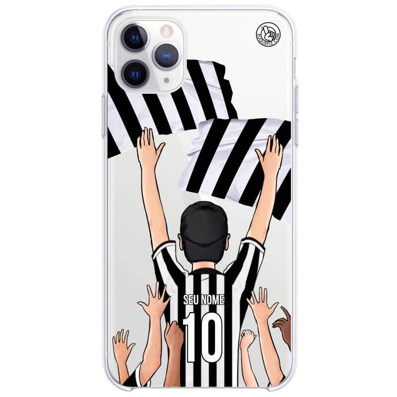 Capinha de Celular Personalizada do Atlético MG Torcedor de Boné em Tpu Premium Transparente para diversos modelos de celular Samsung, Apple, Motorola, Asus, LG, Xiaomi