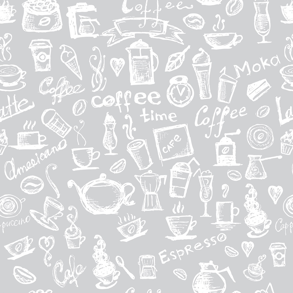 Papel De Parede Café Adesivo Cantinho do Café Cinza Cozinha Adesivo Lavável Rolo de 3 Metros