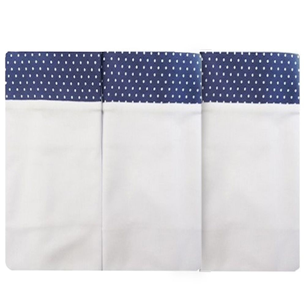Babete Kit 3 Peças Pano Toalhinha De Boca Azul Marinho Masculino Infantil Macia e Leve Enxoval Bebe