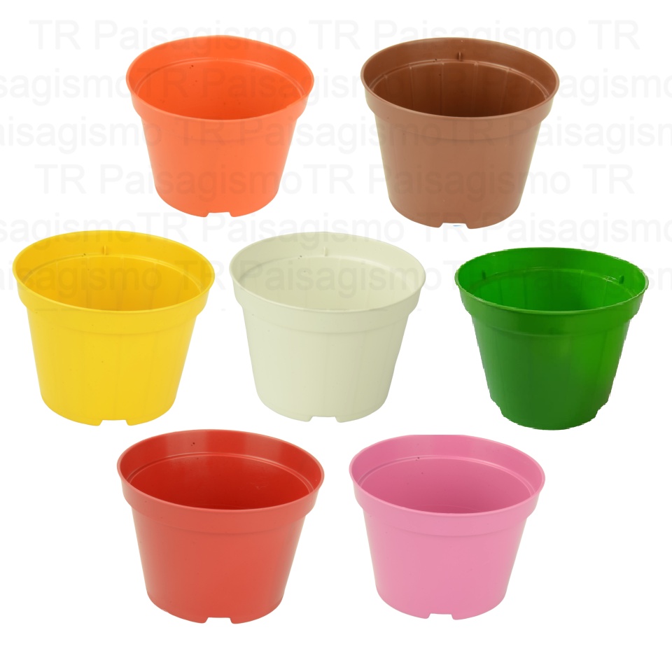 20 Vasos Plasticos Para Plantas Pote 11 De 430 Ml Coloridos