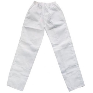 Calça Brim Branco Elástico Uniforme