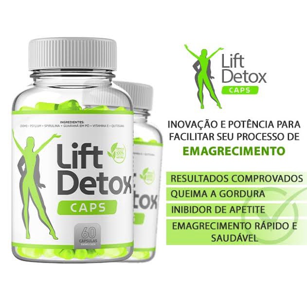 KIT COM 5 LIFT DETOX CAPS 60 CAPSULAS | Shopee Brasil