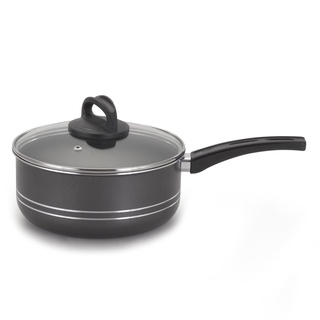 Panela Antiaderente Avulsa Techflon Tampa De Vidro N°20 2,5 Litros Grafite