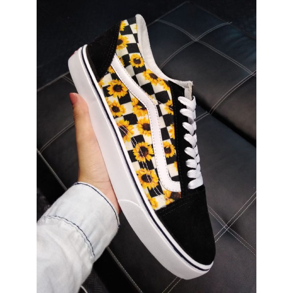 tenis vans old skool girassol